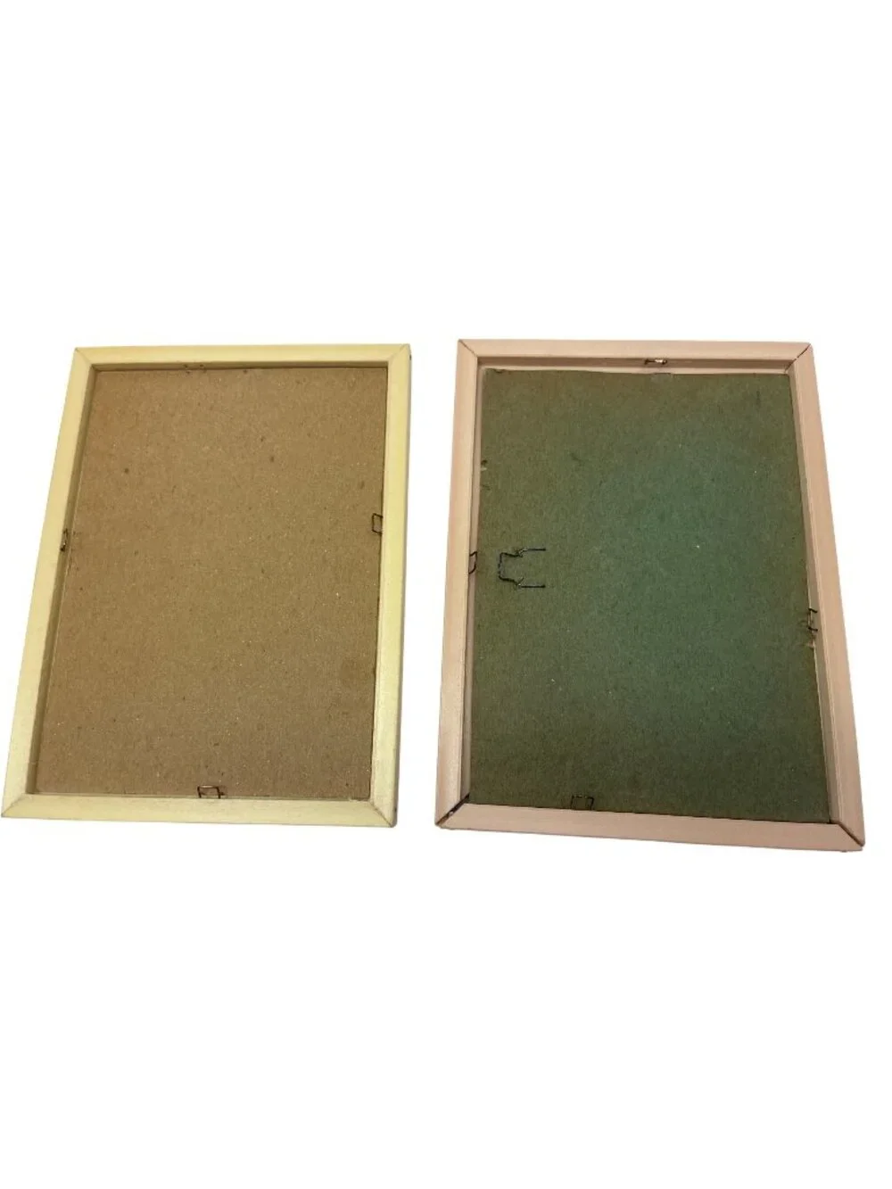 Natural Wood Photo Frames Set Of Two 5x7 Minimalist Style Home Decor No Glass